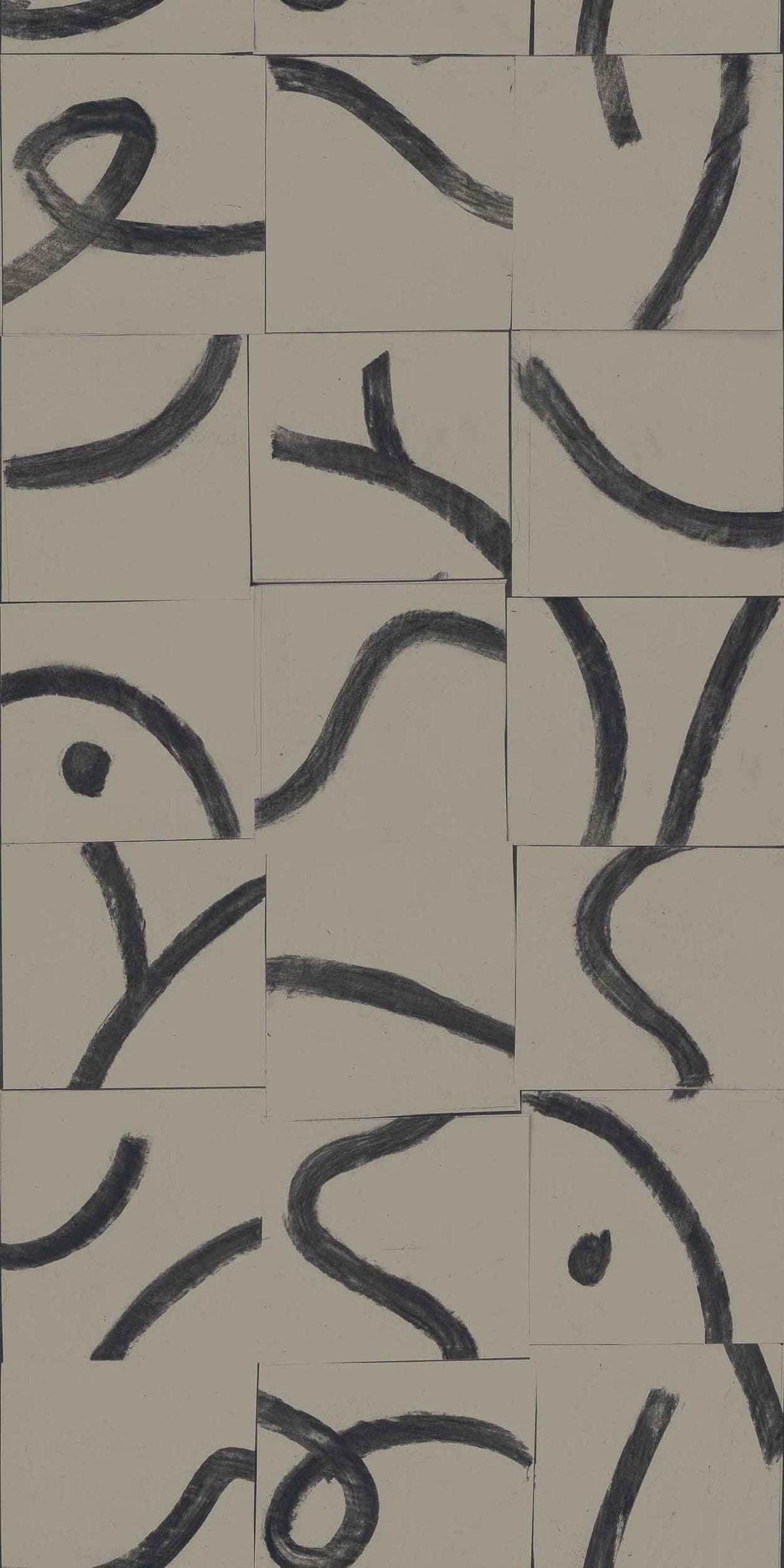 Cubic Routes wallpaper by Coordonné in Quartz, flat pattern view