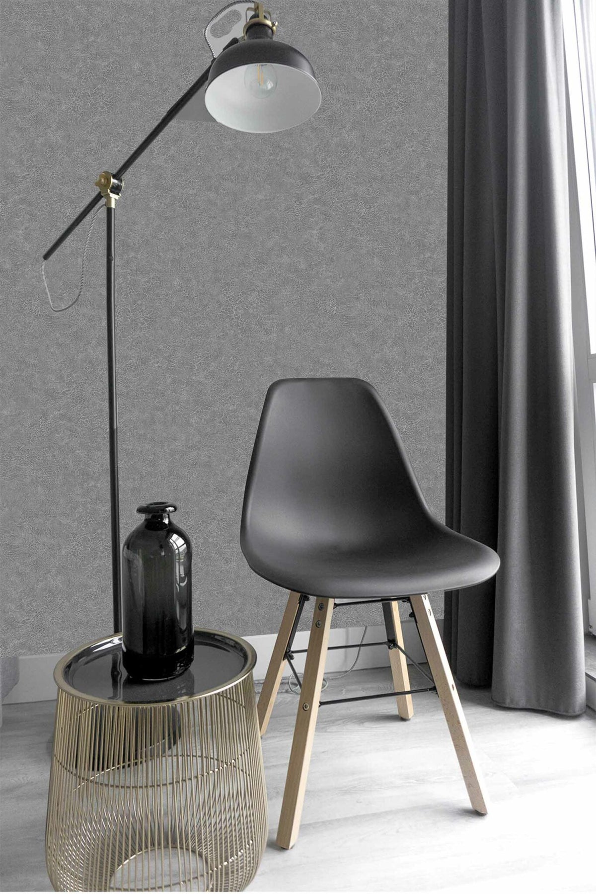 Cuero Elefante contract wallcovering by Coordonné in No. 64735618, shown in a styled room