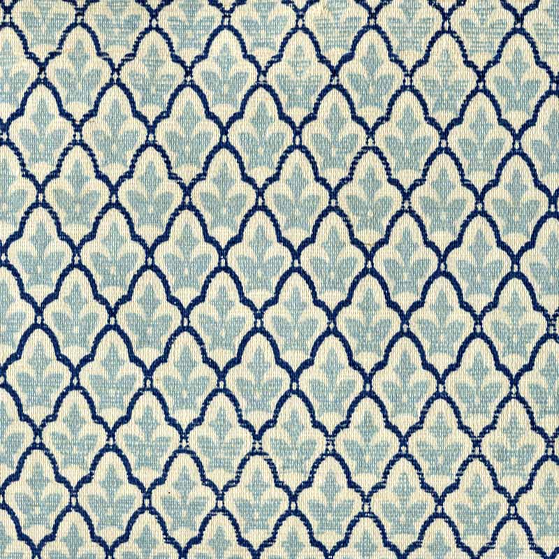 Cumberland on Grasscloth Windsor Navy on Cream wallpaper by China Seas