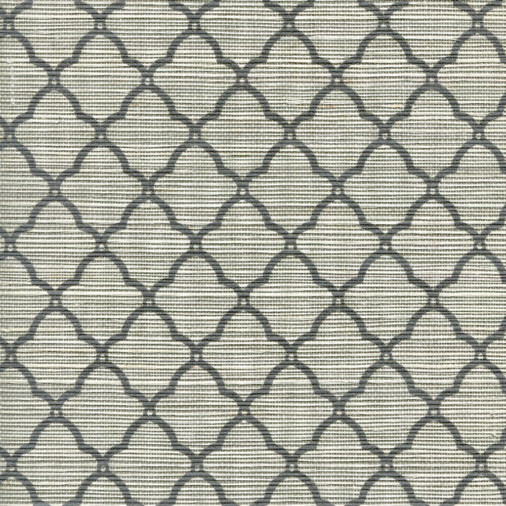 Cumberland One Color Silver on Silver Grasscloth wallpaper by China Seas