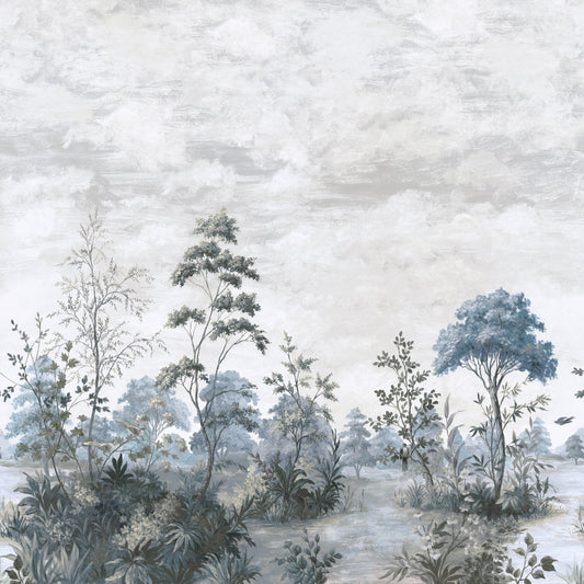 Cumbria Mural by Anna French in Spa Blue on Pearl (ATM16152)