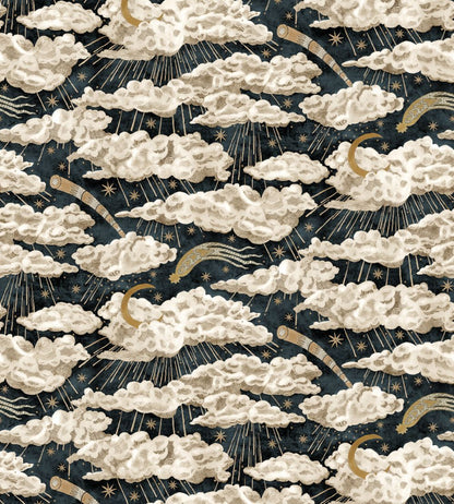 Cumulus Luna Wallpaper by Josephine Munsey Midnight