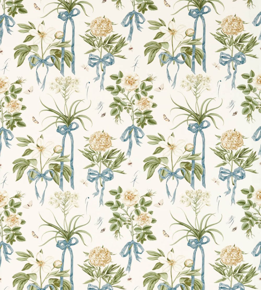 Cupids Beau Fabric by Sanderson Quince/Chalk