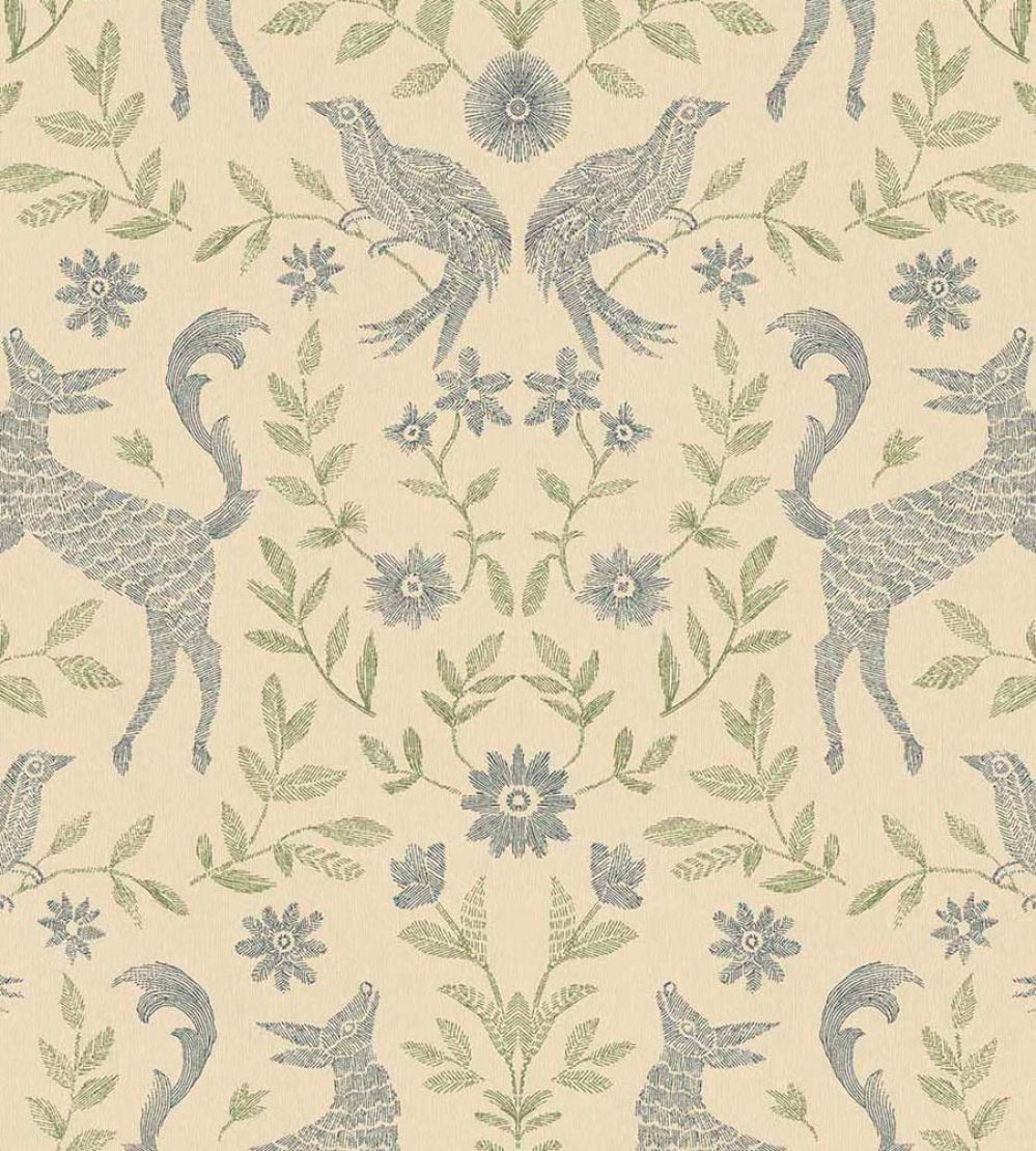 Fable Wallpaper by Eijffinger Blueberry