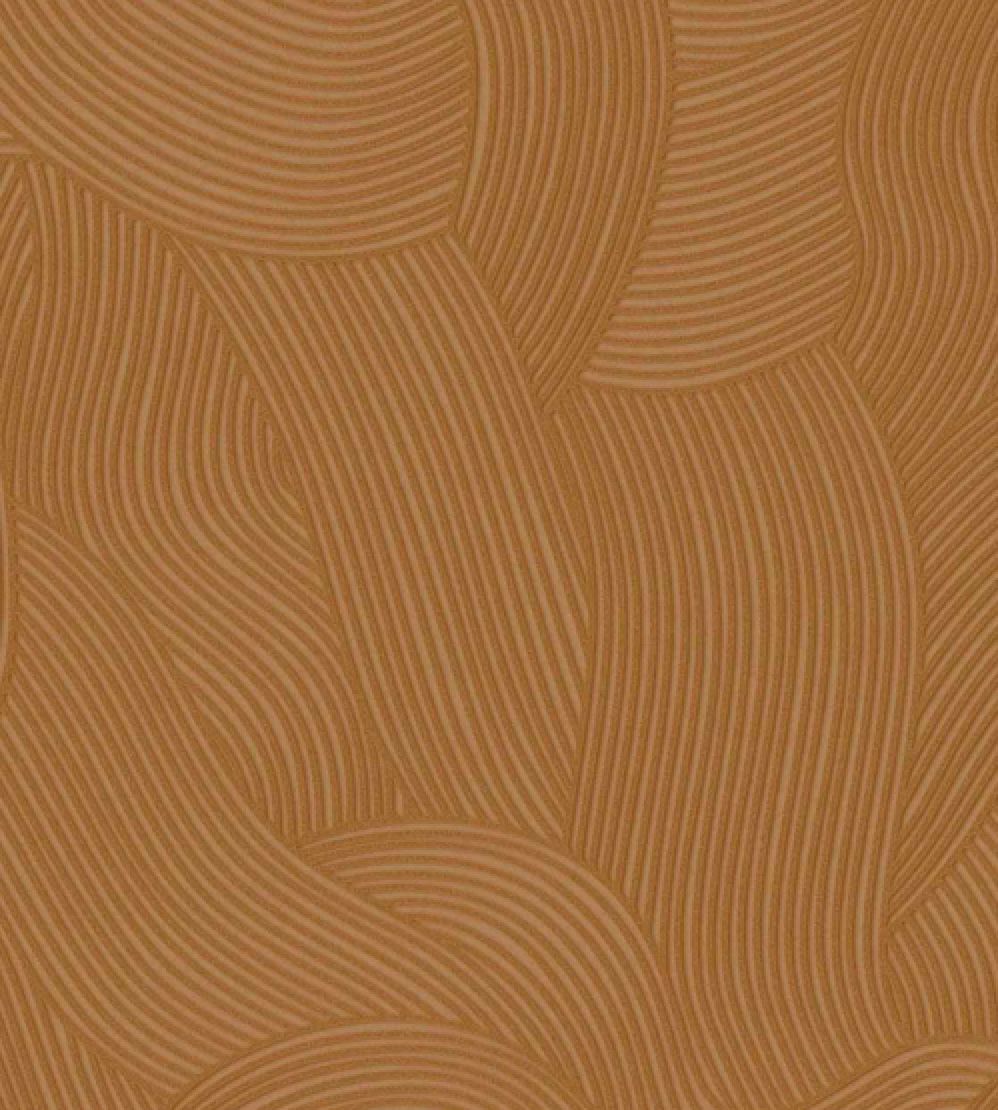 Ripple Wallpaper by Eijffinger Orange/Terracotta