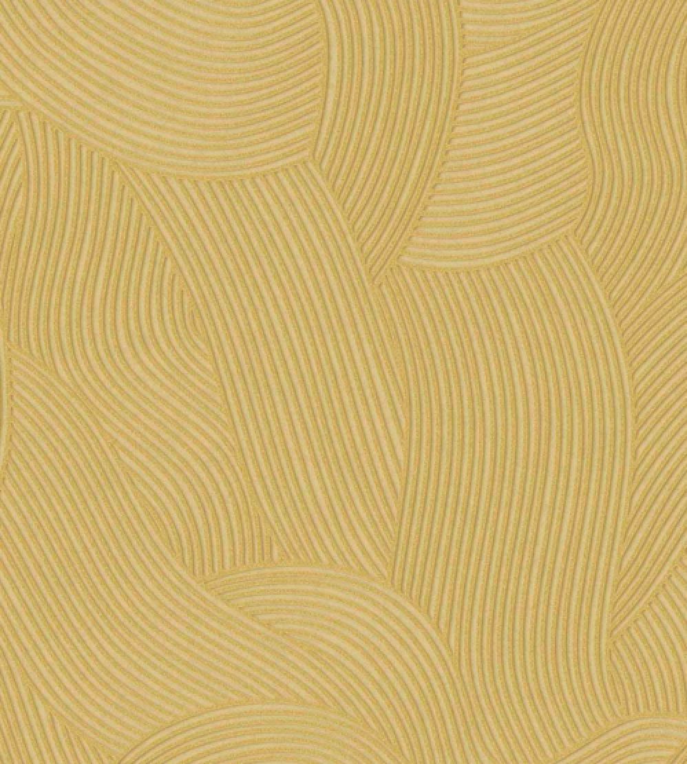 Ripple Wallpaper by Eijffinger Yellow/Ocher