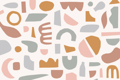 Cutout Pastel mural by Hovia