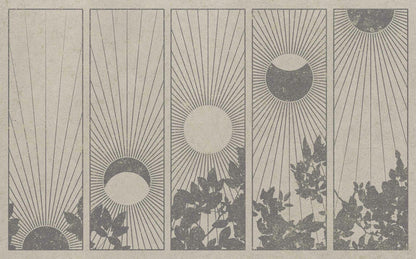 Da Lat mural by Coordonné in Beige, flat pattern view