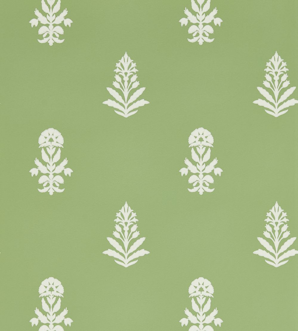 Dabu Wallpaper by Sanderson Botany Green