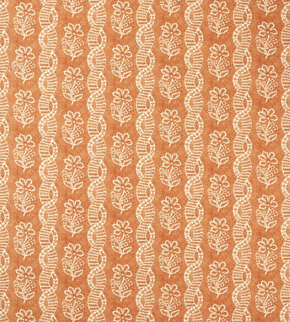 Dabu Stripe Fabric by Zoffany Amber/Blush