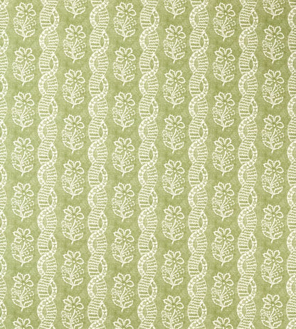 Dabu Stripe Fabric by Zoffany Pale Olive