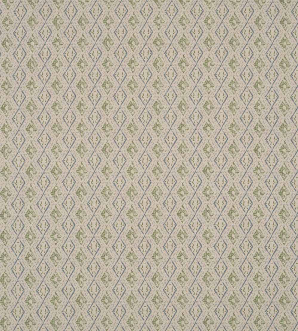 Dacca Fabric by James Hare Blue/Green