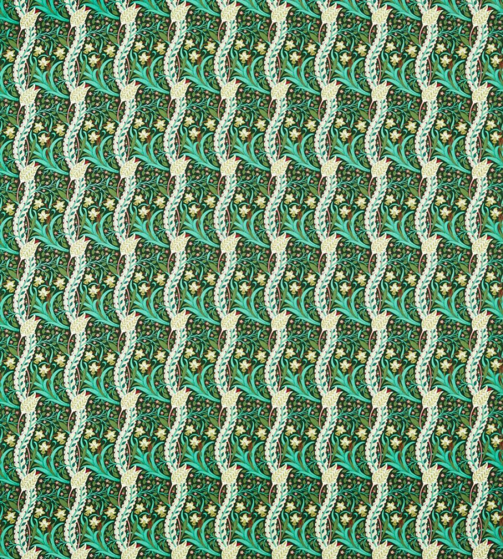 Daffodil Fabric by Morris & Co Dark Olive