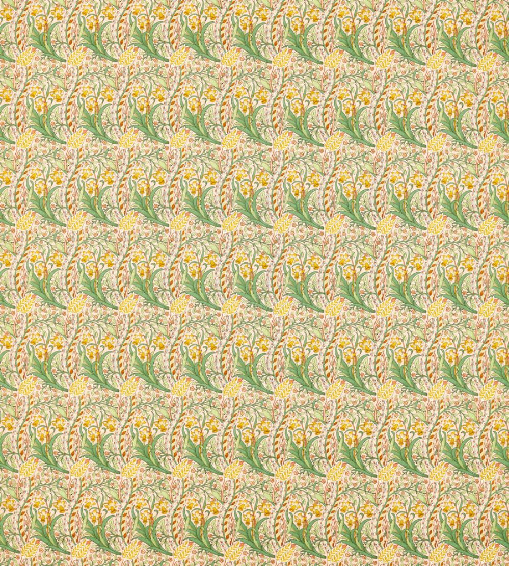Daffodil Fabric by Morris & Co Pink/Leaf Green
