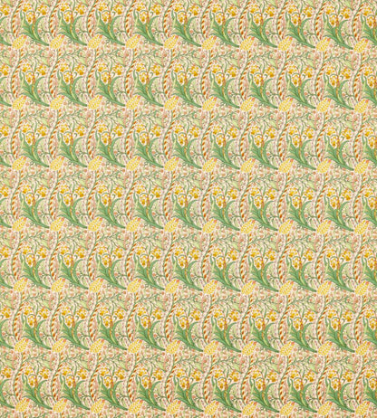 Daffodil Fabric by Morris & Co Pink/Leaf Green