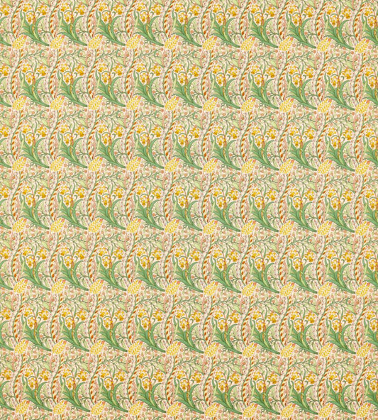 Daffodil Fabric by Morris & Co Pink/Leaf Green