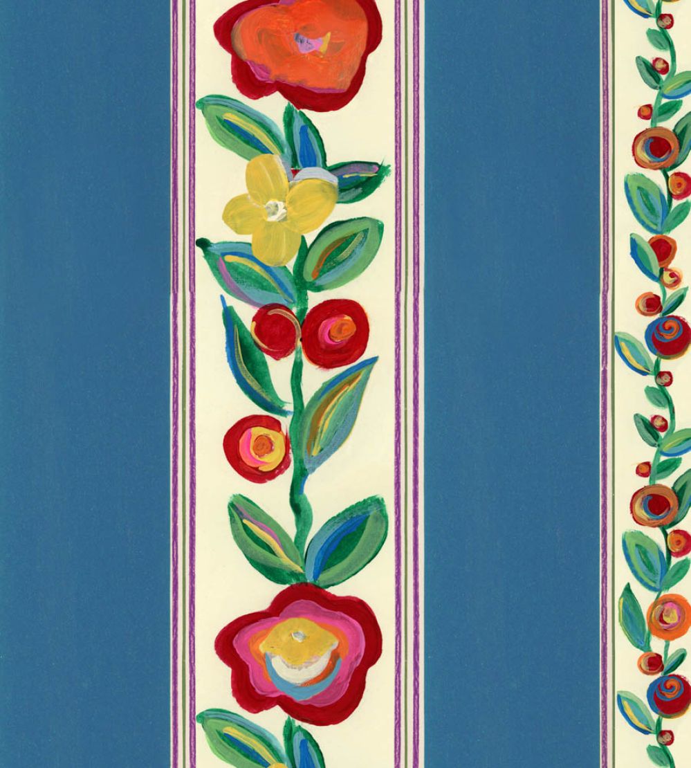 Dainty Flowering Wallpaper by MINDTHEGAP Azure