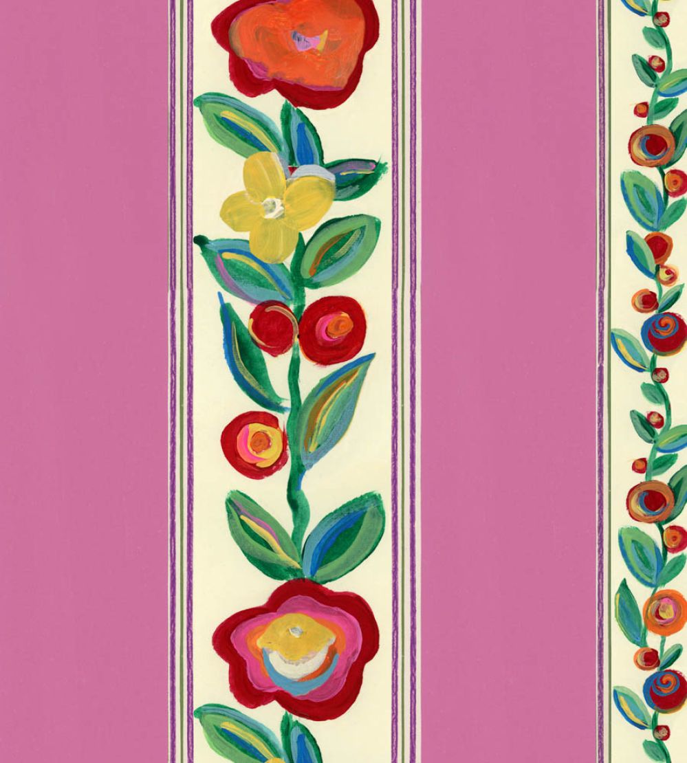 Dainty Flowering Wallpaper by MINDTHEGAP Violet
