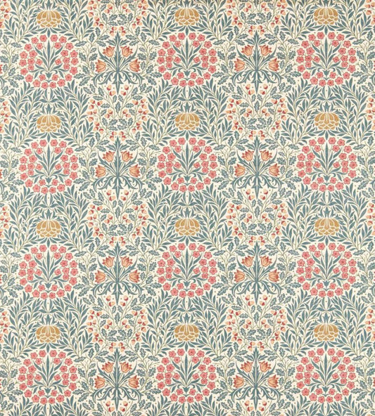 Daisy & Oak Fabric by Morris & Co Madder/Teal