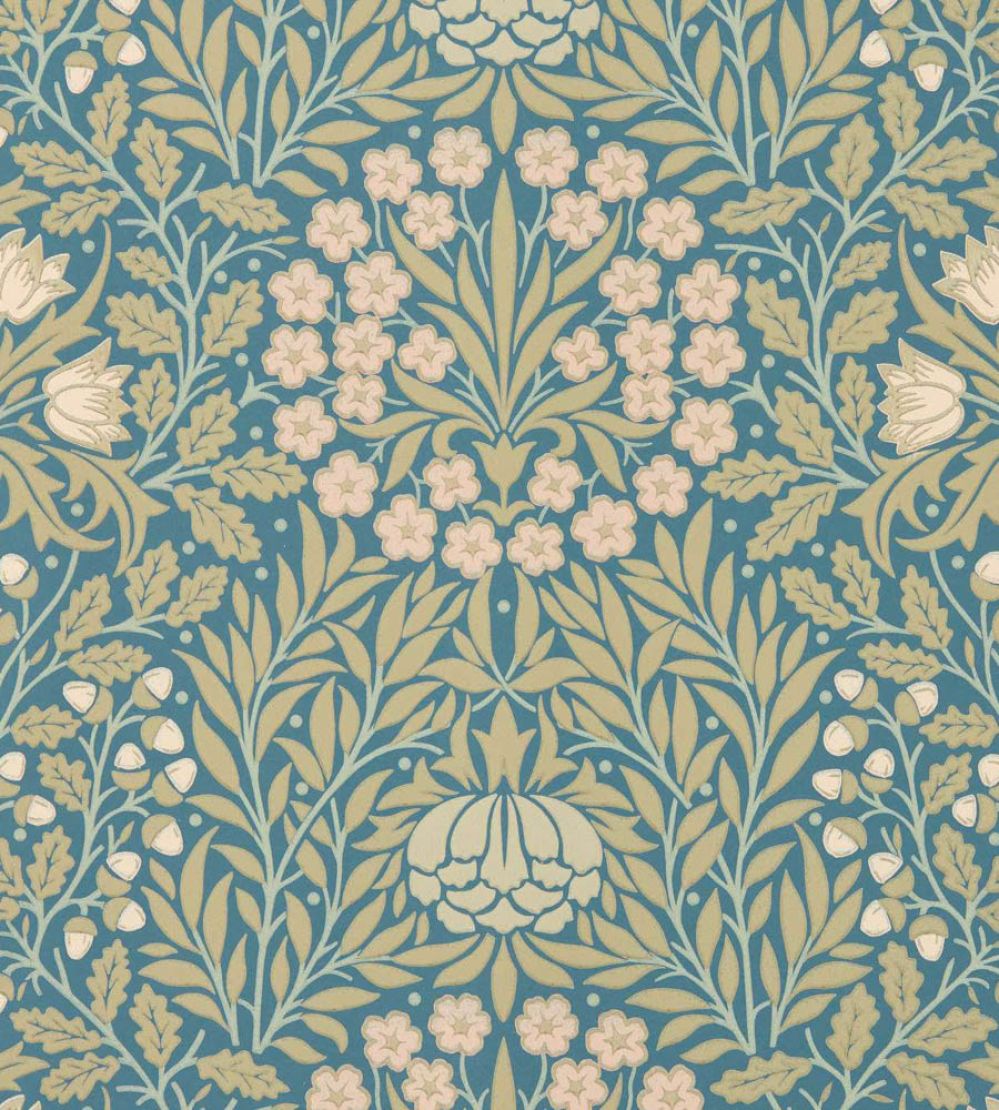 Daisy & Oak Wallpaper by Morris & Co Powder Blue/Blush