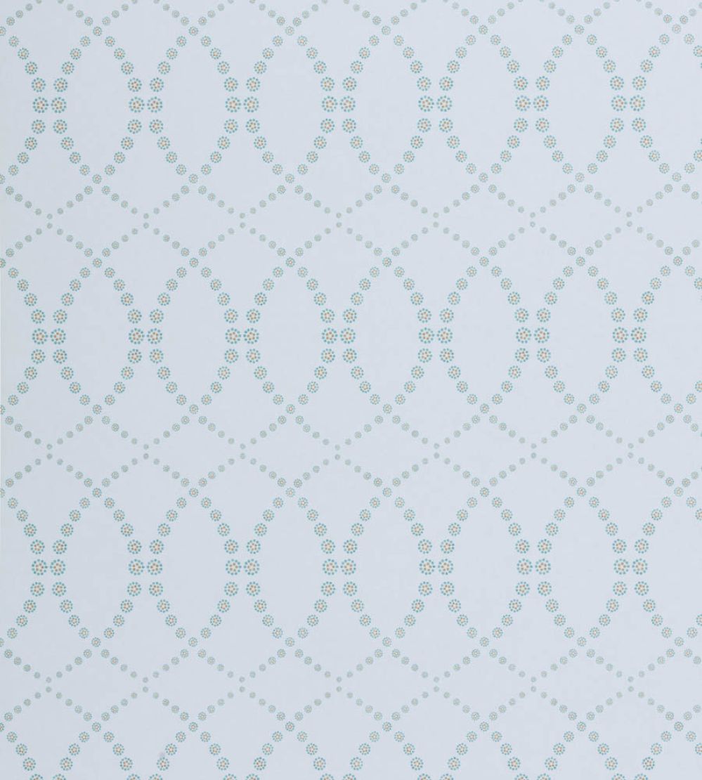 Daisy Chain Wallpaper by Vanderhurd Aquamarine