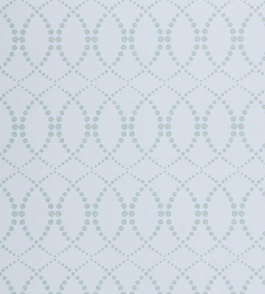 Daisy Chain Wallpaper by Vanderhurd Aquamarine