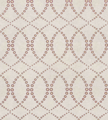 Daisy Chain Fabric by Vanderhurd Claret/Champignon