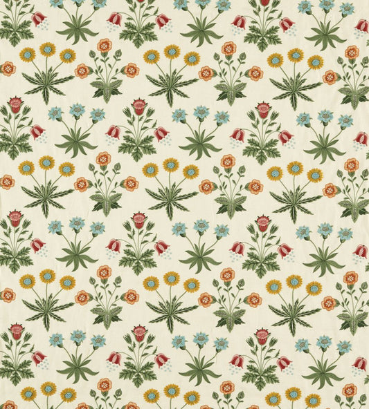 Daisy Embroidery Fabric by Morris & Co Cream/Multi