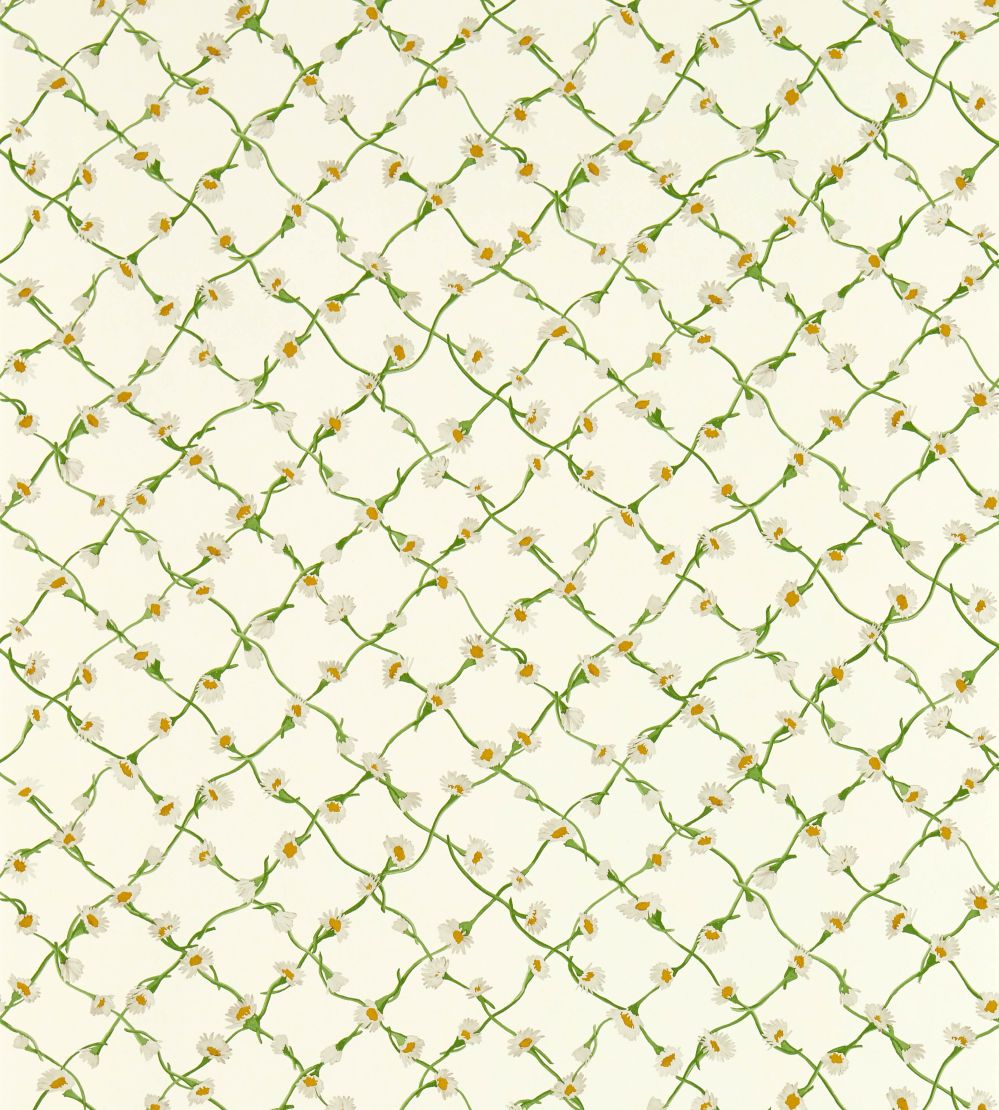 Daisy Trellis Wallpaper by Harlequin Emerald/Pearl