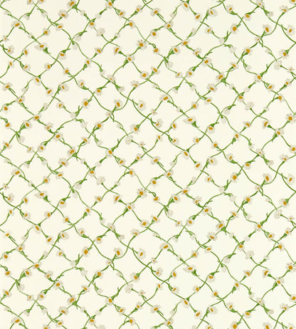 Daisy Trellis Wallpaper by Harlequin Emerald/Pearl