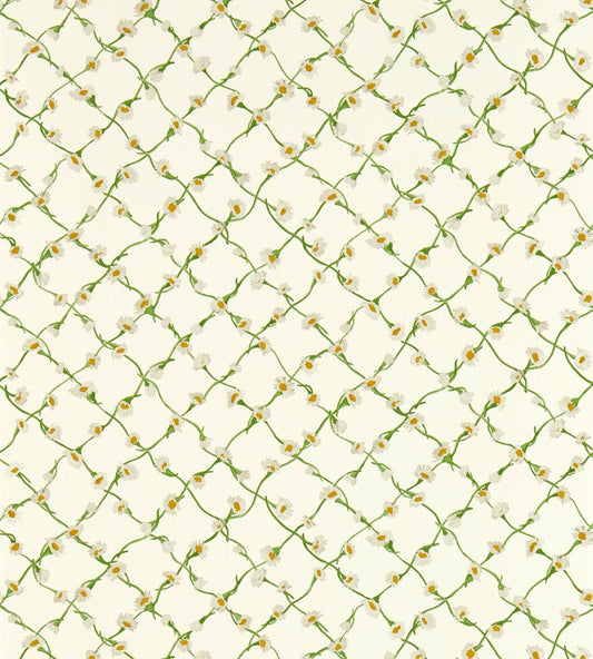 Daisy Trellis Wallpaper by Harlequin Emerald/Pearl