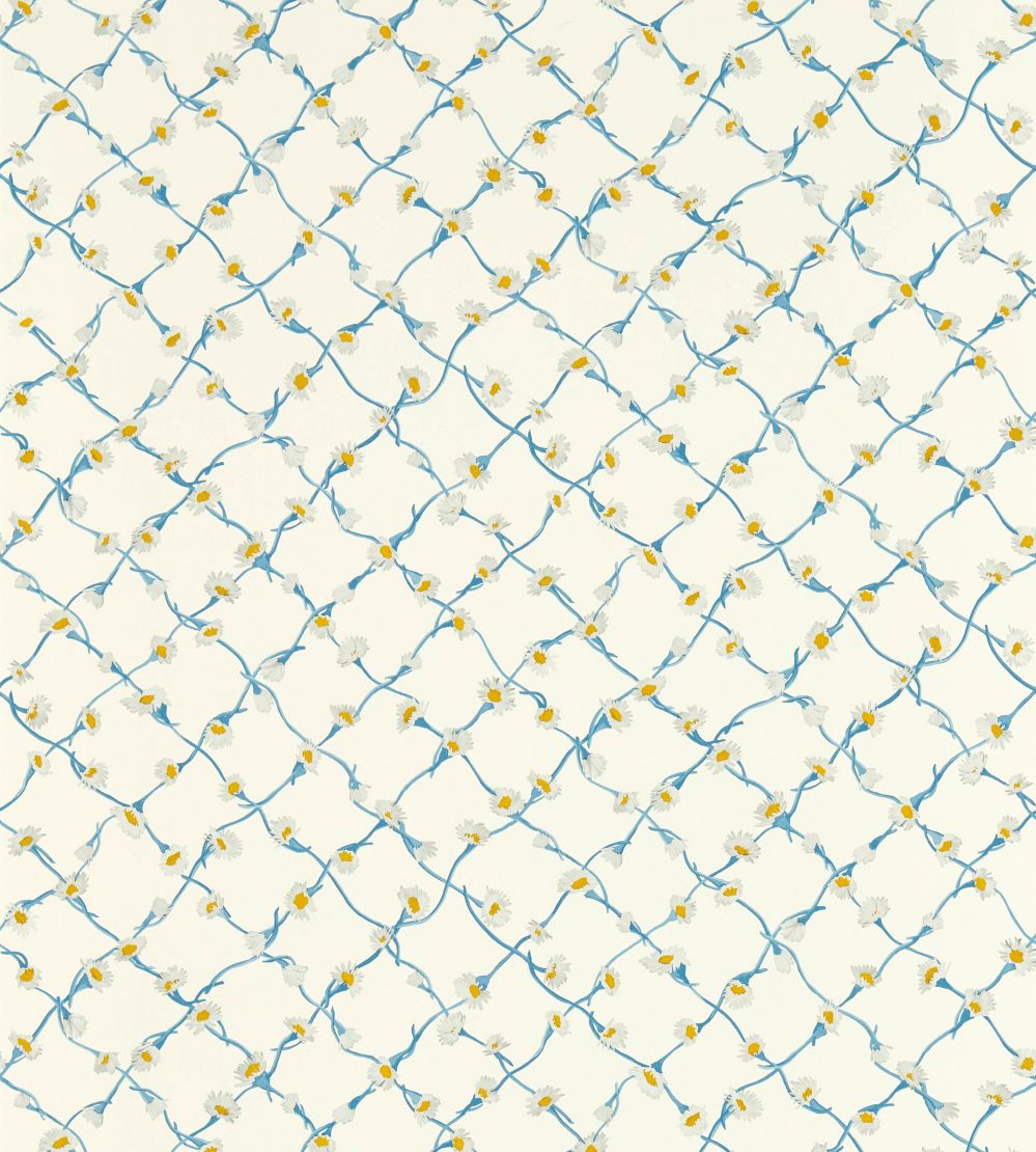 Daisy Trellis Wallpaper by Harlequin Lapis/Pearl