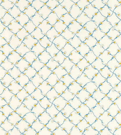 Daisy Trellis Wallpaper by Harlequin Lapis/Pearl