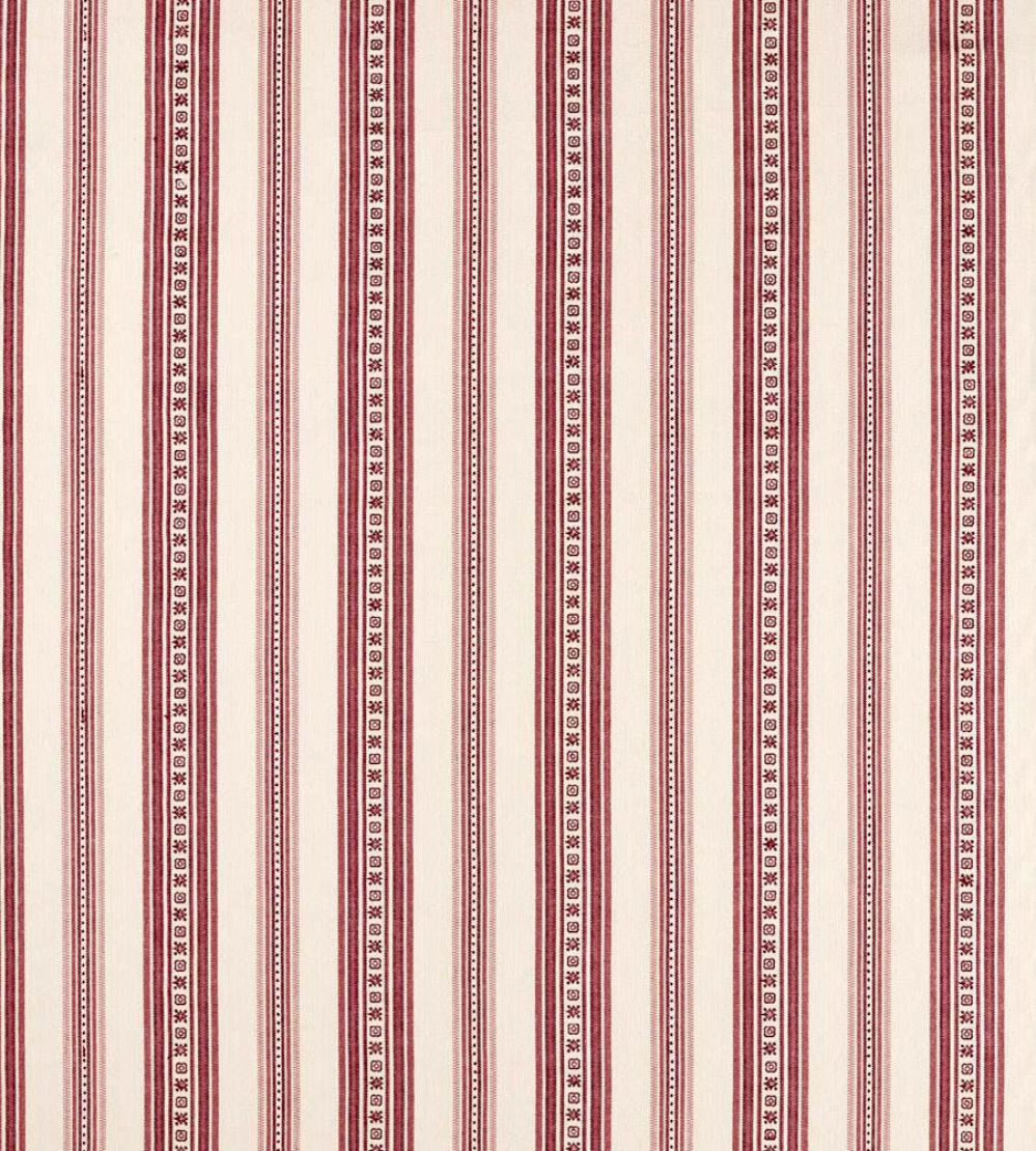 Dallington Stripe Fabric by Morris & Co Mulberry