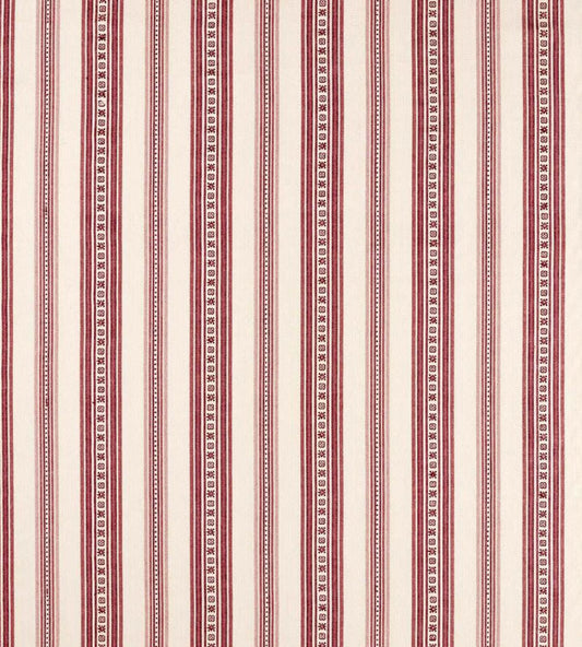 Dallington Stripe Fabric by Morris & Co Mulberry