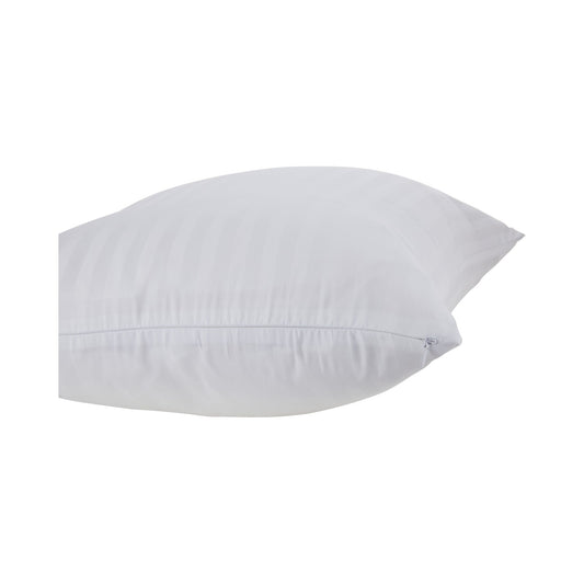 Damask Stripe Pillow Protector by Downright, product shot on white