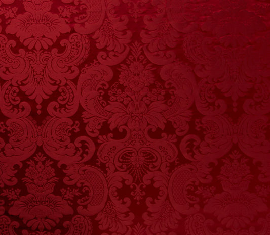 Damask Vittorio Fabric by Marvic Textiles in Red