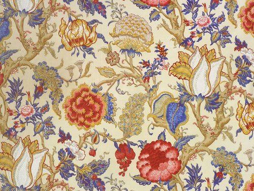 Darwen Fabric by Titley & Marr in Ruby and Lapis