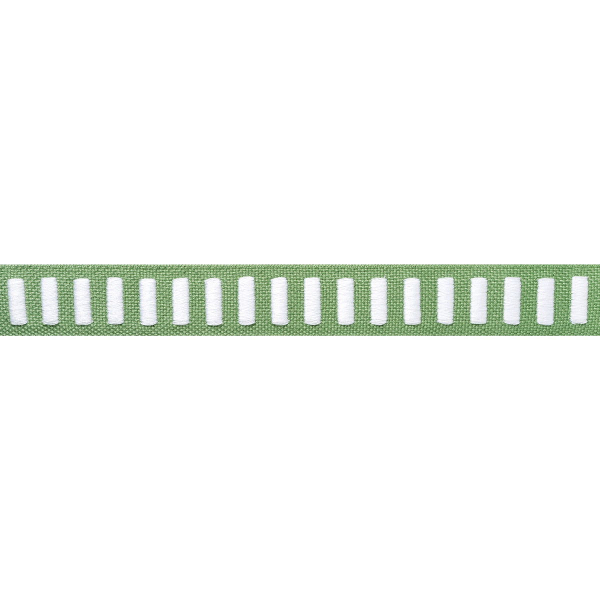 Dash Tape Trim by Thibaut in White on Spring (E12129)