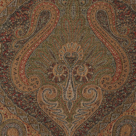 Duchess Paisley Fabric by de Le Cuona in Classic