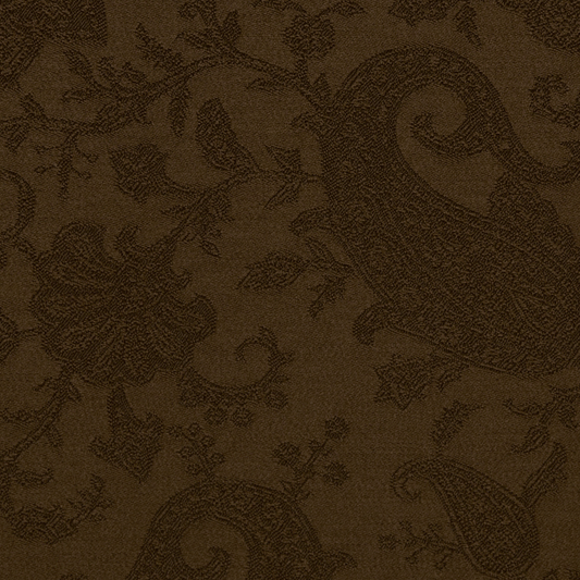 Etched Paisley Fabric by de Le Cuona in Cigar