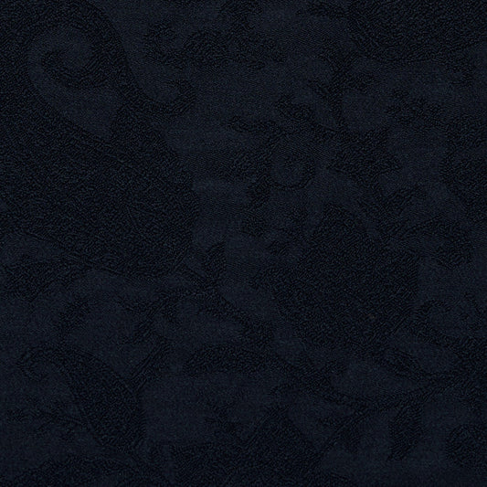 Etched Paisley Fabric by de Le Cuona in Midnight