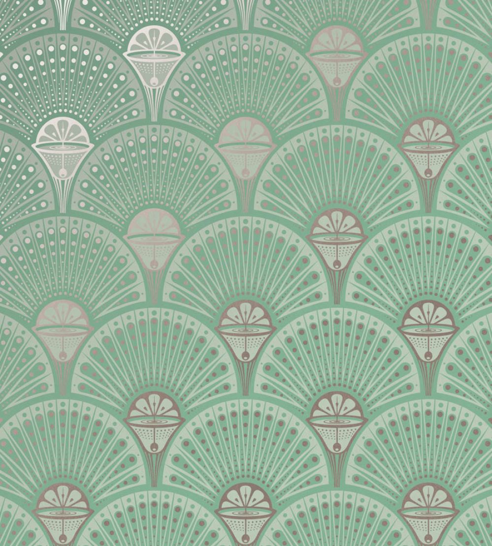 Deco Martini Wallpaper by Divine Savages Copper Patina