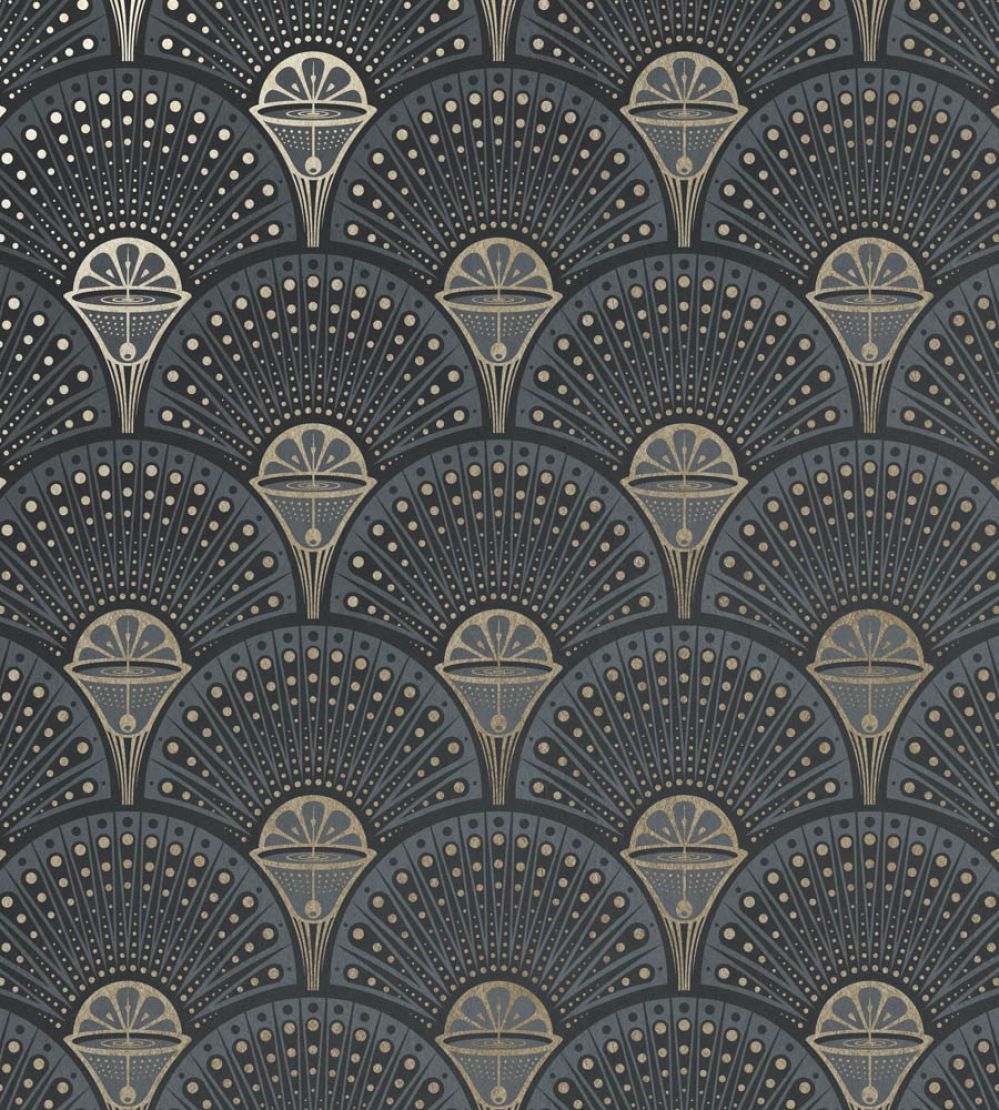 Deco Martini Wallpaper by Divine Savages Smokey Gold