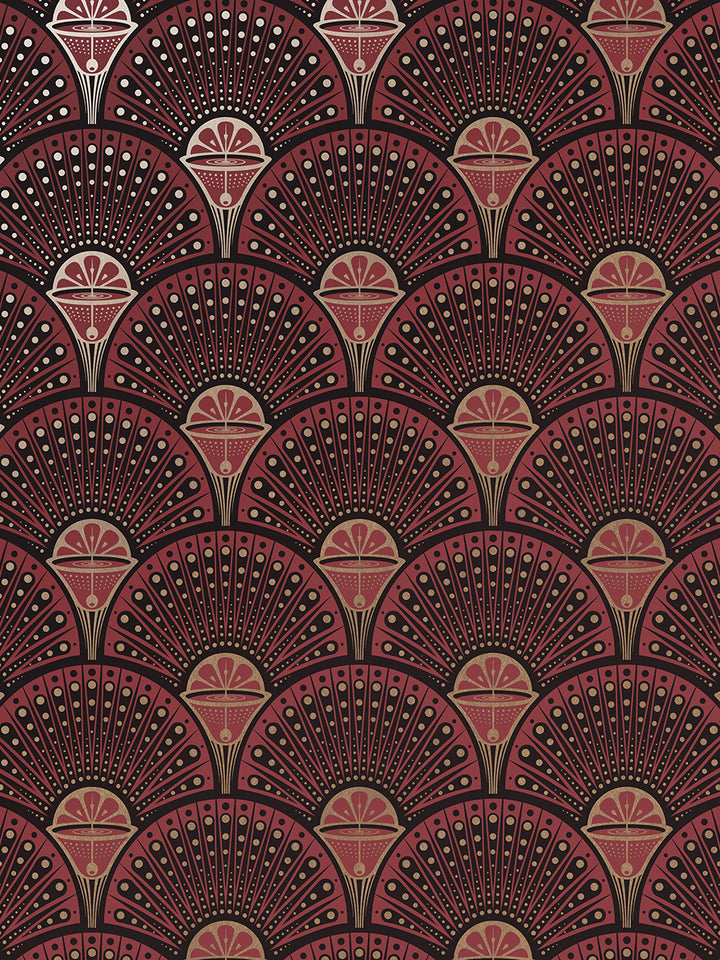 Deco Martini Wallpaper by Divine Savages in Moulin Rouge, pattern swatch