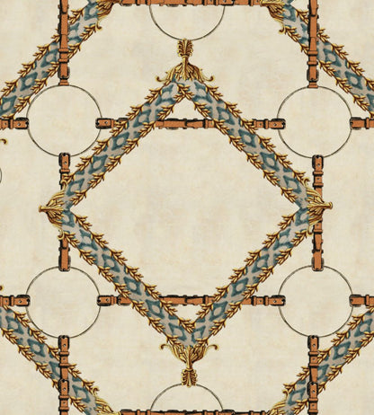 Decorative Harness Wallpaper by MINDTHEGAP Taupe