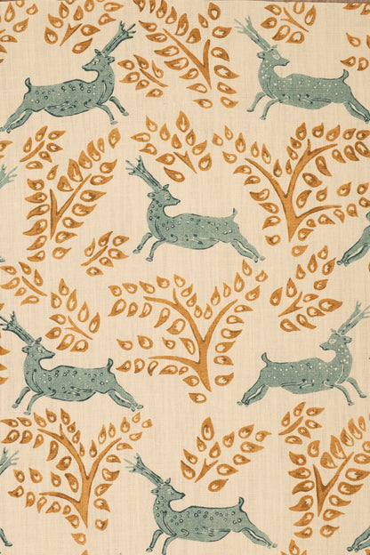 Deer Deer Fabric by Jean Monro in Amethyst Moss
