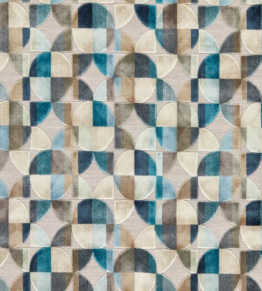 Delaunay Fabric by Clarke & Clarke Denim