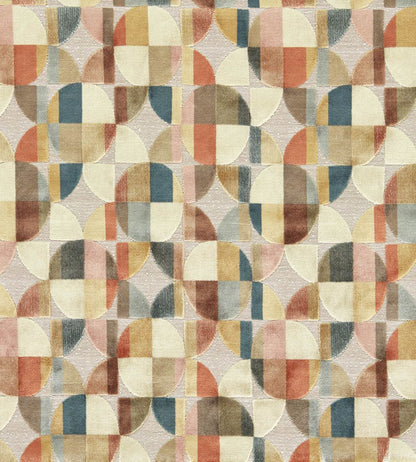 Delaunay Fabric by Clarke & Clarke Multi