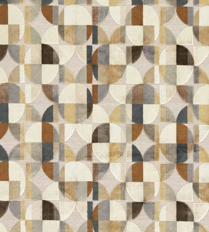 Delaunay Fabric by Clarke & Clarke Natural